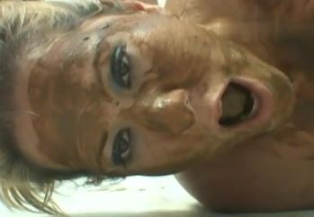 Extreme slut eat scat from mean bitchs