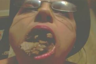 Heavy shit eating milf cam slut