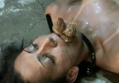 Broken domme scat eating toilet slave