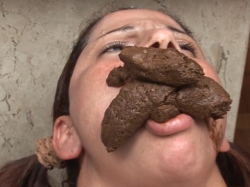 Lesbian scat secretary shit feeding