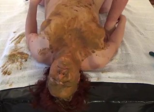 BBW human toilet wife scat smear sex