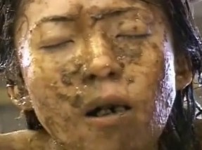 Asian girl intense scat slave training